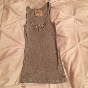 Hollister gray tank top